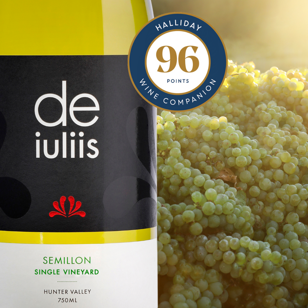 ZING! 96 Points from James Halliday for our 2021 Single Vineyard Garden Semillon