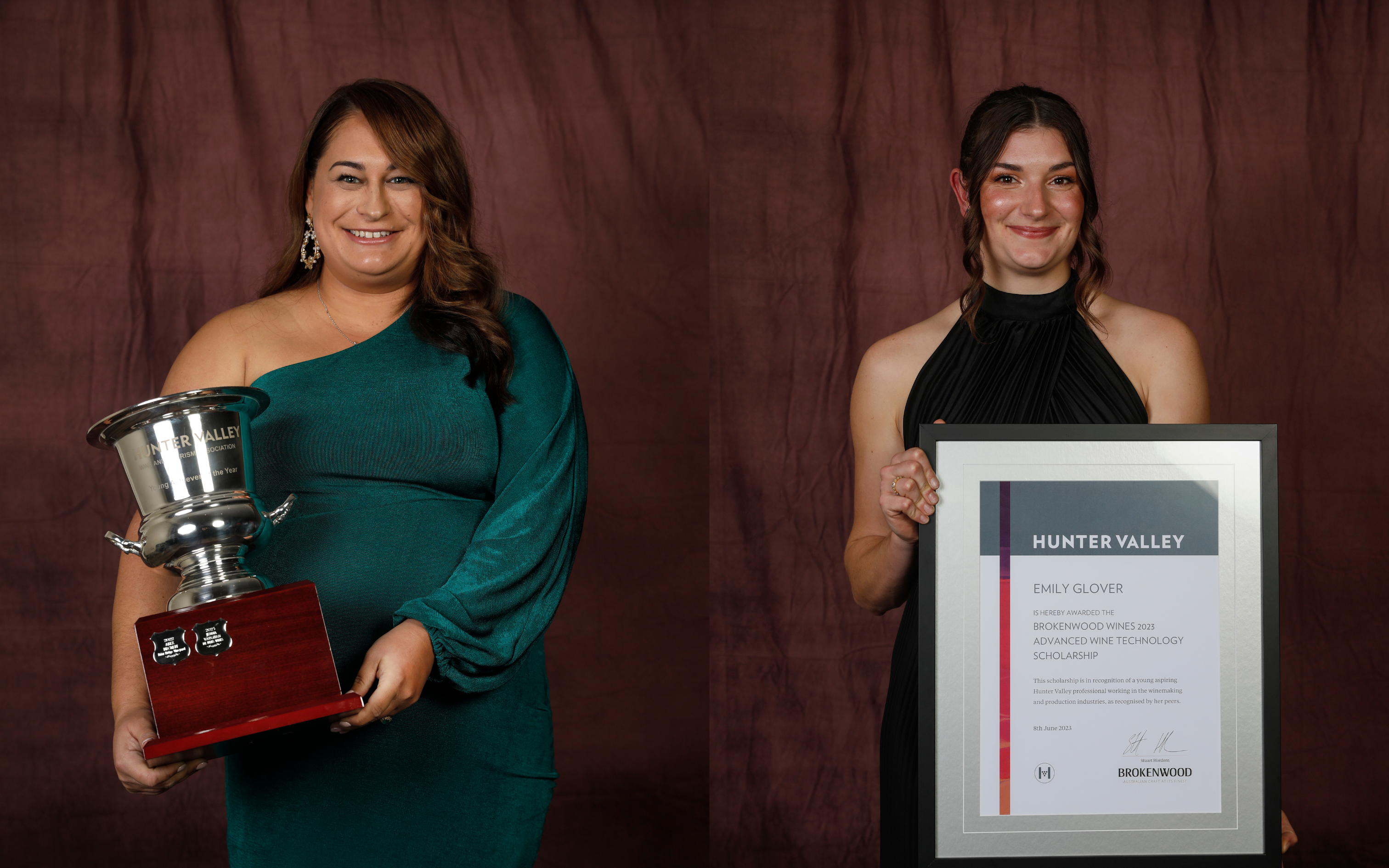 Emily Glover and Jenna Vaughan from De Iuliis Wines dominate the 2023 Hunter Valley Legends Awards